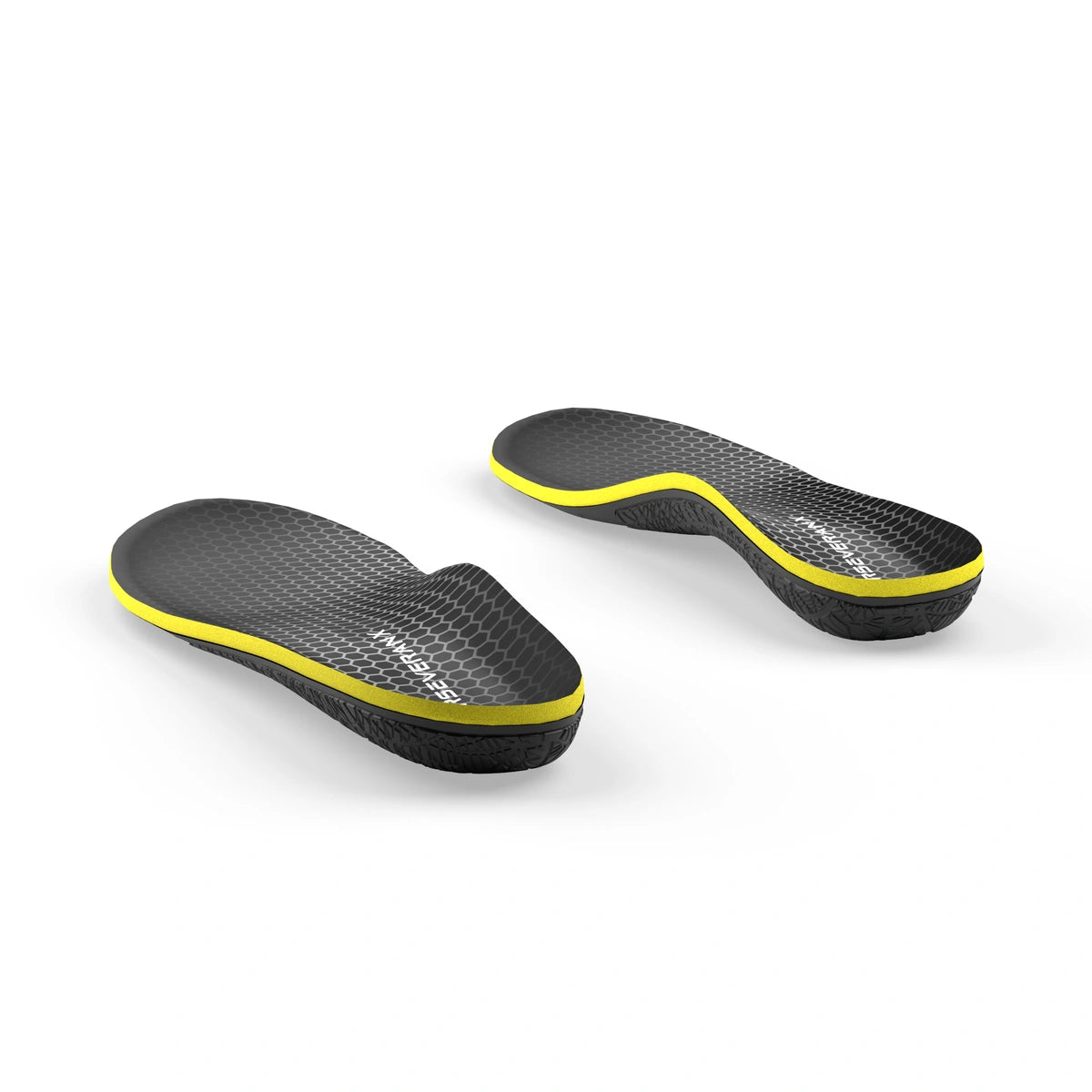 Charcoal and yellow HoneyComb insole