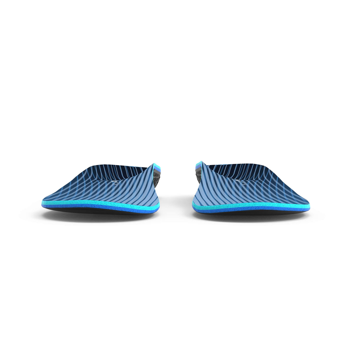 Fusion insoles in blue, a pair angled toward the camera