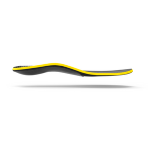 HoneyComb insole in side profile, showing the arch curve
